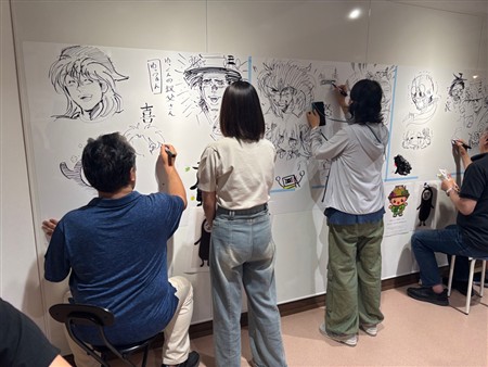 2025ザ！まんが教室ライブペインティング(1)